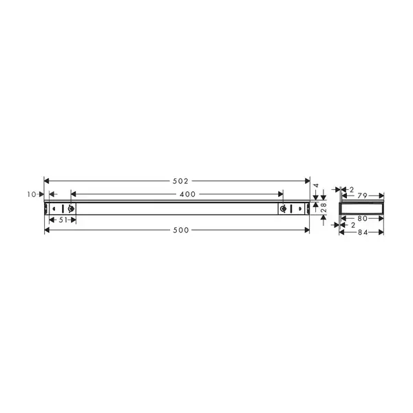 Полочка для душа Hansgrohe Rainfinity Shelf 500 (цвет - полированное золото) 26844990 Полочка для душа Hansgrohe Rainfinity Shelf 500 (цвет - полированное золото) 26844990