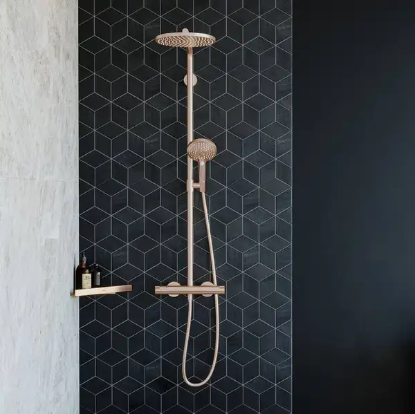 Поличка кутова Hansgrohe AddStoris 14,8х14,8x30,5 см, Brushed Bronze (41741140) Поличка кутова Hansgrohe AddStoris 14,8х14,8x30,5 см, Brushed Bronze (41741140)
