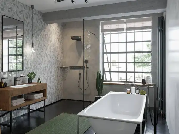 Угловая полка Hansgrohe AddStoris, матовый чёрный хром (41741340) фото 2 Aquada.com.ua Угловая полка Hansgrohe AddStoris, матовый чёрный хром (41741340) фото 2 Aquada.com.ua