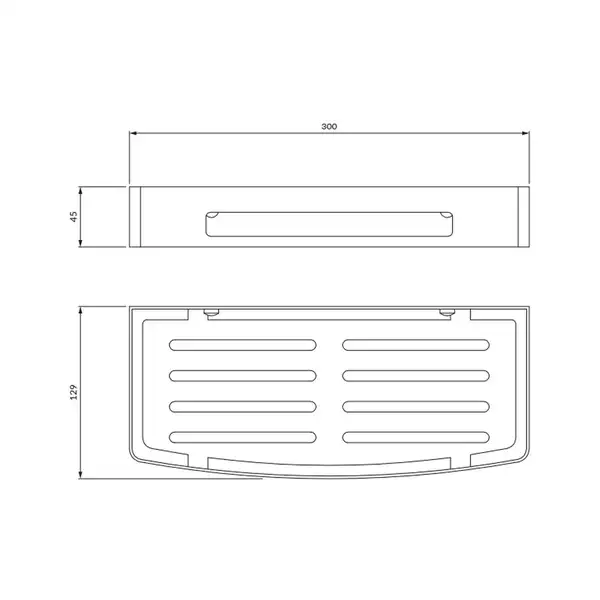 полочка Omnires Uni anthracite (UN10331AT)