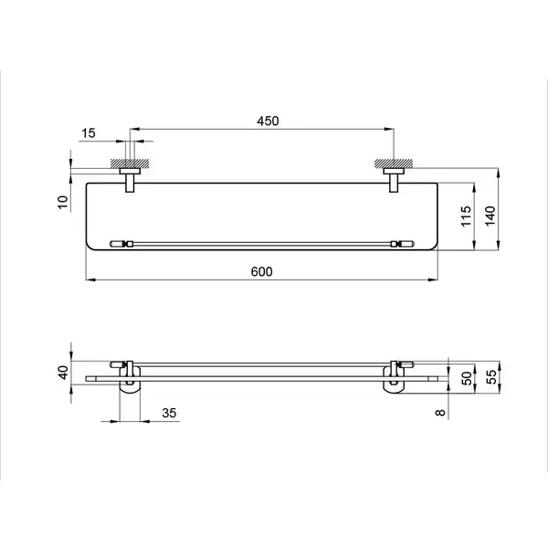 Полка Qtap Liberty ANT 1153 (QTLIBANT1153)