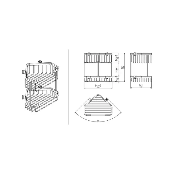 Поличка Sonia Contract-Hospitality 200x205x150 (060795)
