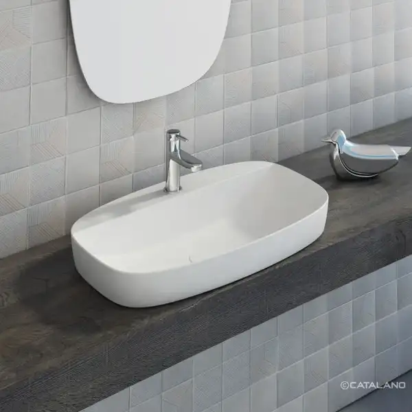 Раковина полувстраиваемая Catalano Green Lux Сolori 42 х 60 х h14 см, цвет - белый матовый 165GRLXNBM Раковина полувстраиваемая Catalano Green Lux Сolori 42 х 60 х h14 см, цвет - белый матовый 165GRLXNBM