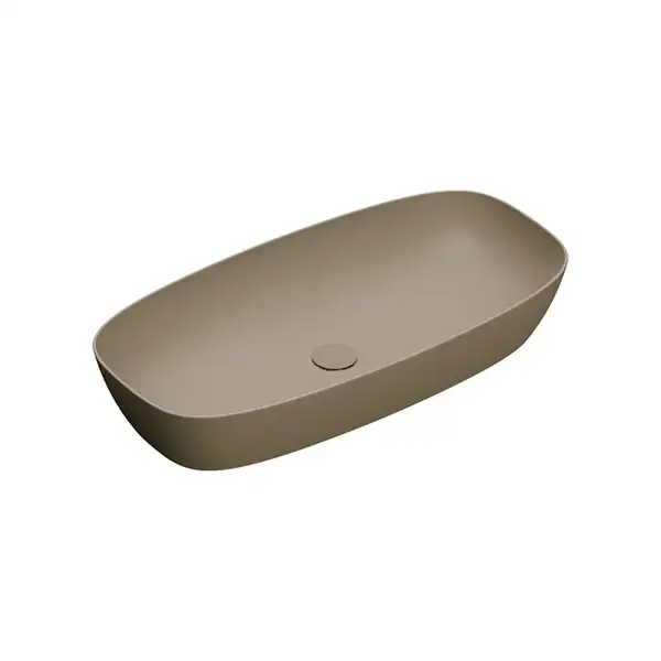 Раковина накладная на столешницу Catalano Green Lux Сolori 40 х 80 х h14 см, цвет - коричневый матовый 180AGRLXMS Раковина накладная на столешницу Catalano Green Lux Сolori 40 х 80 х h14 см, цвет - коричневый матовый 180AGRLXMS
