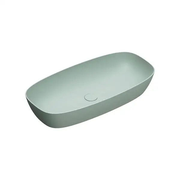 Раковина накладная на столешницу Catalano Green Lux Сolori 40 х 80 х h14 см, цвет - зелёный матовый 180APGRLXVS Раковина накладная на столешницу Catalano Green Lux Сolori 40 х 80 х h14 см, цвет - зелёный матовый 180APGRLXVS