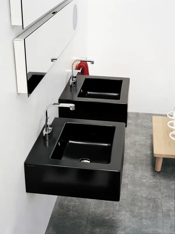 Раковина подвесная Flaminia Acquagrande 60 х 56 х h20 см, цвет - Carbone opaco (матовый) 5052 Carbone Раковина подвесная Flaminia Acquagrande 60 х 56 х h20 см, цвет - Carbone opaco (матовый) 5052 Carbone