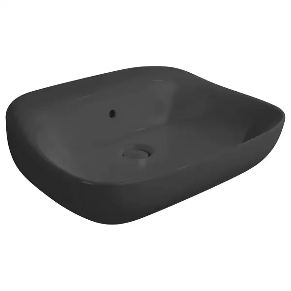 Раковина подвесная Flaminia Fluo 60 х 49 х h20 см, цвет - чёрный глянцевый FU60L Nero Раковина подвесная Flaminia Fluo 60 х 49 х h20 см, цвет - чёрный глянцевый FU60L Nero