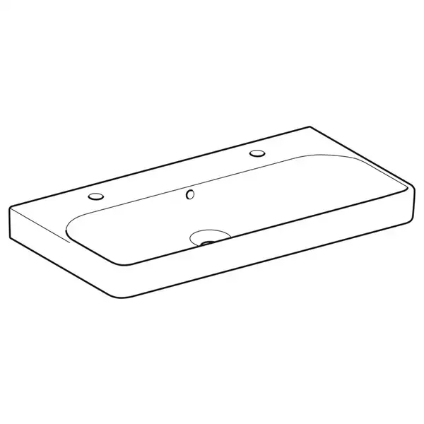 Раковина подвесная Geberit Smyle Square 90 х 48 х h16,5 см, с 2 отверстиями под смеситель (500.252.01.1) Раковина подвесная Geberit Smyle Square 90 х 48 х h16,5 см, с 2 отверстиями под смеситель (500.252.01.1)