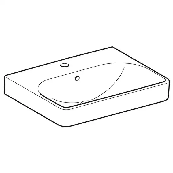 Раковина подвесная Geberit Smyle Square 55 х 44 х h16,5 см, с 1 отверстием под смеситель (500.259.01.1) фото 2 Aquada.com.ua Раковина подвесная Geberit Smyle Square 55 х 44 х h16,5 см, с 1 отверстием под смеситель (500.259.01.1) фото 2 Aquada.com.ua