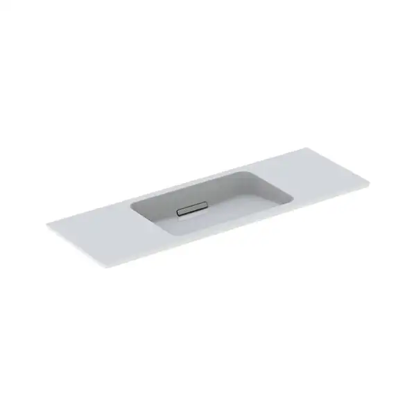 Умивальник накладний Geberit One 120 см, білий KeraTect / глянсовий хром (500.392.01.1)