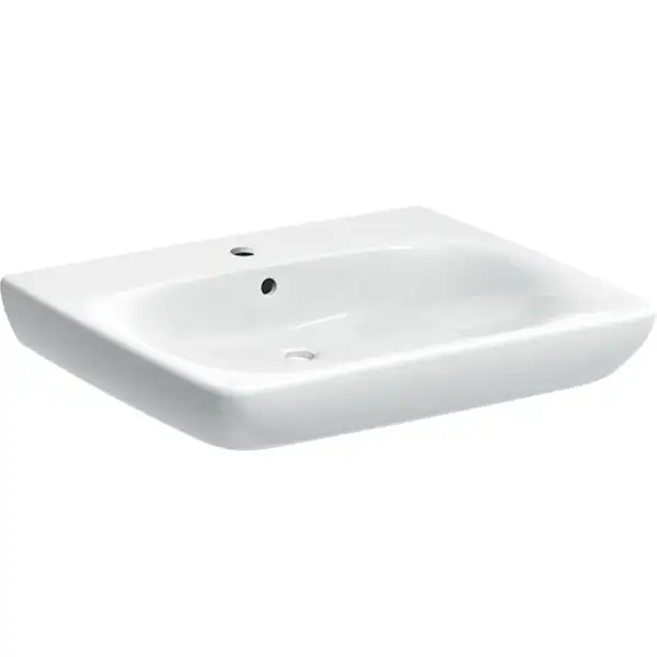 Geberit Selnova Comfort Умивальник підвісний, білий (501.463.00.7) Geberit Selnova Comfort Умивальник підвісний, білий (501.463.00.7)