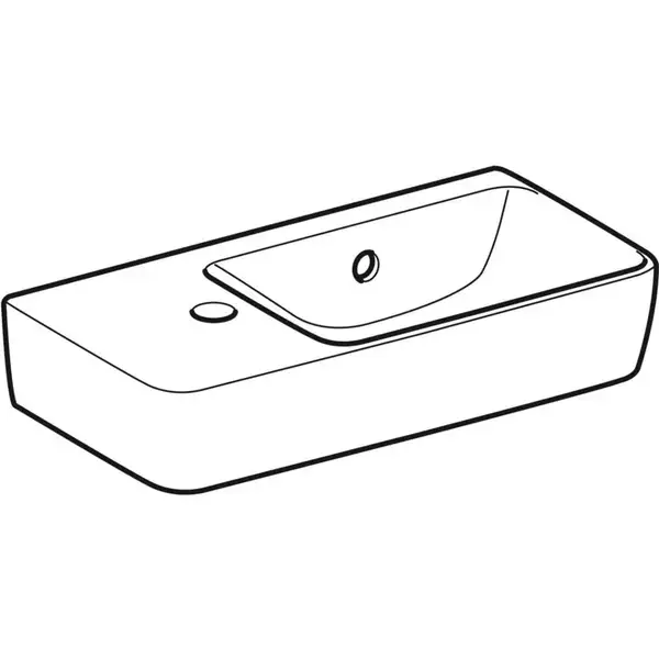 Geberit Selnova Compact Умивальник, білий (501.506.00.7) Geberit Selnova Compact Умивальник, білий (501.506.00.7)