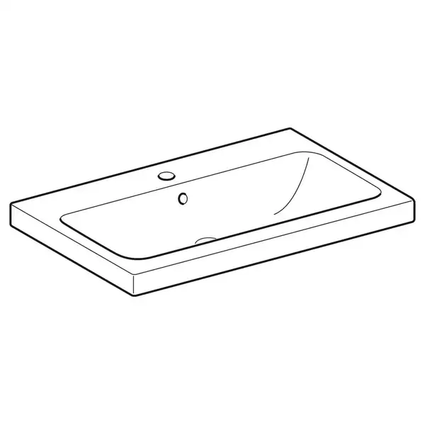 Geberit iCon Light Раковина накладна, альпійський білий (501.848.JT.1)