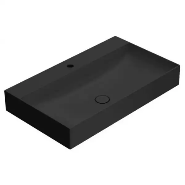 Умивальник на стільницю Globo T-EDGE 80х47 h12 cm, nero opaco (B6R81AR) Умивальник на стільницю Globo T-EDGE 80х47 h12 cm, nero opaco (B6R81AR)