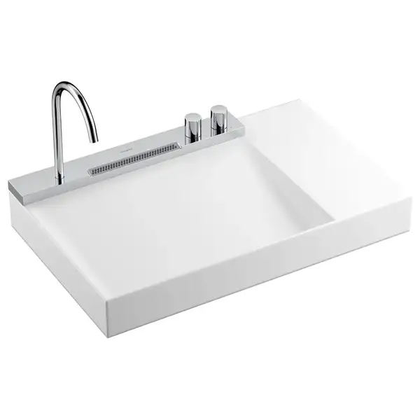 Раковина Hansgrohe Avalegra AquaUnit 78 х 47,5 х 10 см, без переливу, з функцією QuickClean+, із змішувачем, Chrome  22473000