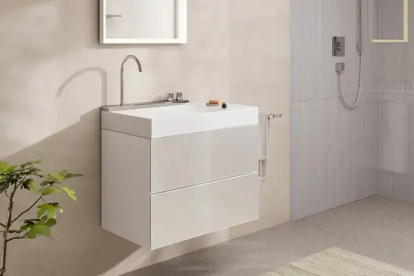 Раковина Hansgrohe Avalegra AquaUnit 78 х 47,5 х 10 см, без переливу, з функцією QuickClean+, із змішувачем, Chrome  22473000