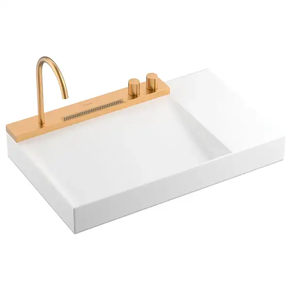 Раковина Hansgrohe Avalegra AquaUnit 78 х 47,5 х 10 см, без переливу, з функцією QuickClean+, із змішувачем, Brushed Bronze  22473140