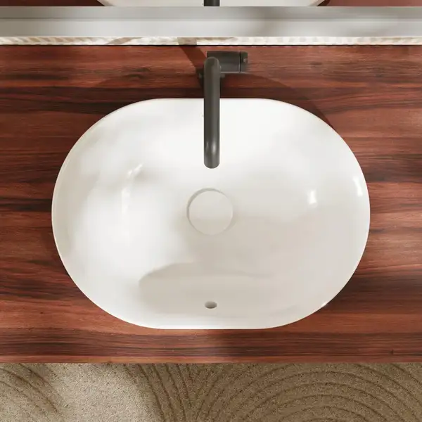 Раковина, що вбудовується на стільницю зверху 40 х 55 см. Hansgrohe Xuniva U  60157450