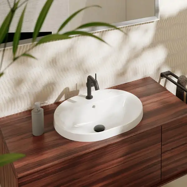 Hansgrohe Xuniva U Раковина на столешницу, белая (60161450) Hansgrohe Xuniva U Раковина на столешницу, белая (60161450)