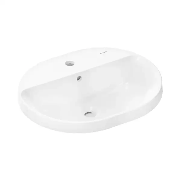 Hansgrohe Xuniva U Раковина на столешницу, белая (60161450) Hansgrohe Xuniva U Раковина на столешницу, белая (60161450)