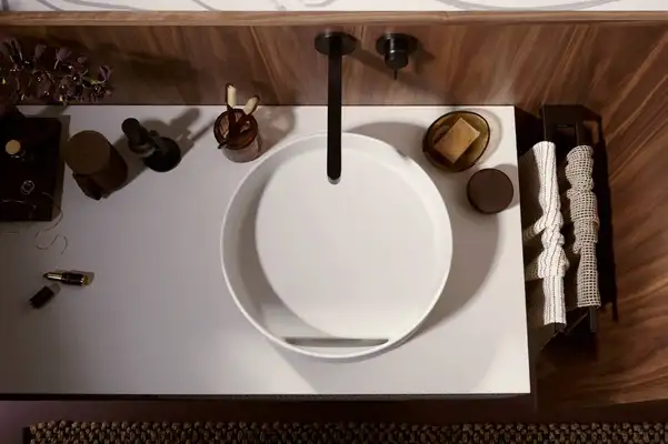 Раковина накладна на стільницю Ø40 х h12 см Hansgrohe Xuniva Evo S (без переливу, Sand Matt Beige) 60323780 Раковина накладна на стільницю Ø40 х h12 см Hansgrohe Xuniva Evo S (без переливу, Sand Matt Beige) 60323780