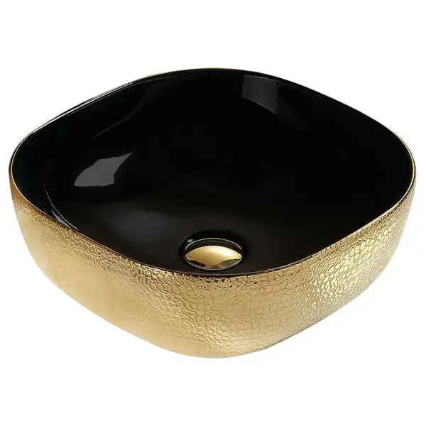 Умывальник (раковина) MEXEN VERA GOLD BLACK с узором накладной (MEX-21074177) Умывальник (раковина) MEXEN VERA GOLD BLACK с узором накладной (MEX-21074177)