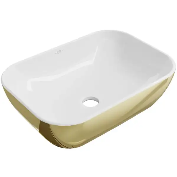 Умывальник (раковина) MEXEN RITA GOLD WHITE накладной (MEX-21084506) Умывальник (раковина) MEXEN RITA GOLD WHITE накладной (MEX-21084506)