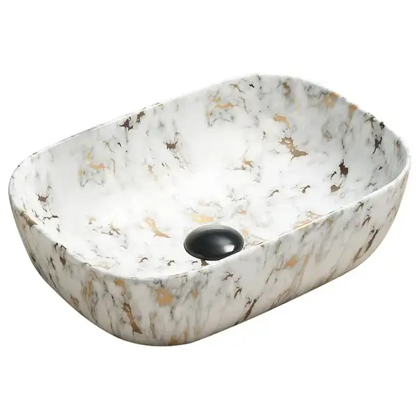 Умывальник (раковина) MEXEN RITA WHITE MARBLE (MEX-21084595)