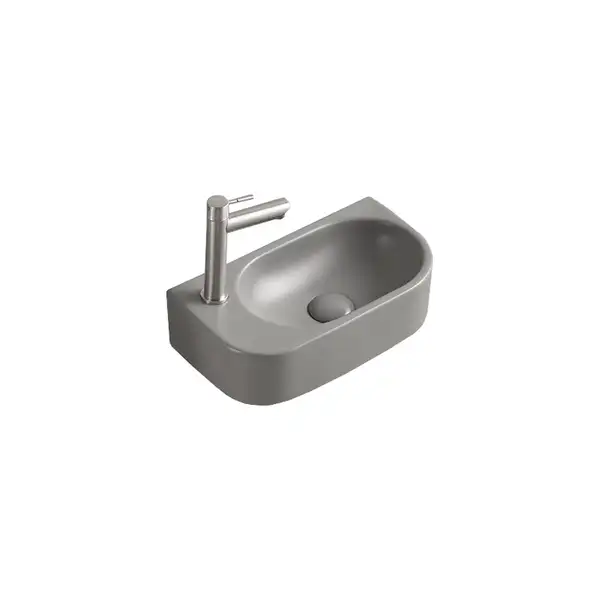 Умывальник (раковина) MEXEN VIERA 40 LIGHT GREY MATT левый накладной подвесной (MEX-21274061L) Умывальник (раковина) MEXEN VIERA 40 LIGHT GREY MATT левый накладной подвесной (MEX-21274061L)