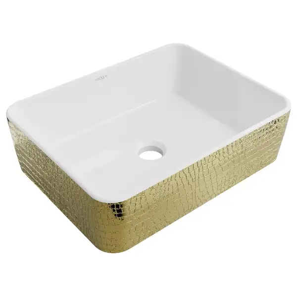 Умывальник (раковина) MEXEN CATIA WHITE GOLD накладной с узором (MEX-21314808) Умывальник (раковина) MEXEN CATIA WHITE GOLD накладной с узором (MEX-21314808)