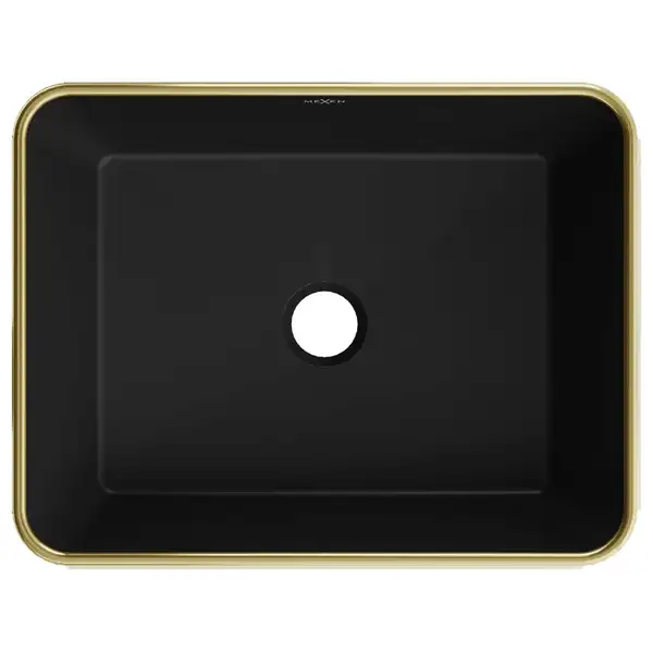Умывальник (раковина) MEXEN CATIA BLACK GOLD EDGE накладной (MEX-21314875) Умывальник (раковина) MEXEN CATIA BLACK GOLD EDGE накладной (MEX-21314875)