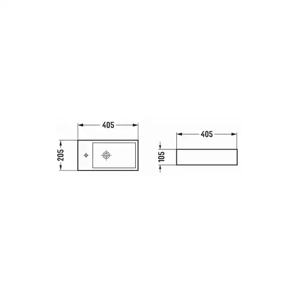 Умивальник Mexen Inez 40, сірий матовий (MEX-21484061R)