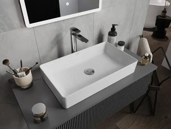Умывальник (раковина) MEXEN NADIA 60 WHITE накладной белый (MEX-21616000) Умывальник (раковина) MEXEN NADIA 60 WHITE накладной белый (MEX-21616000)
