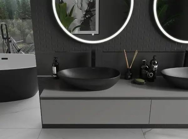 Умывальник (раковина) MEXEN NORA 60 BLACK MATT (MEX-23056071) Умывальник (раковина) MEXEN NORA 60 BLACK MATT (MEX-23056071)