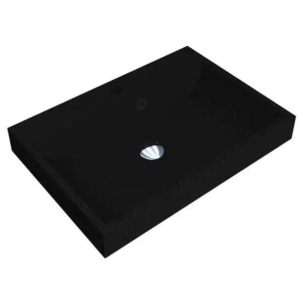 MIRAGGIO Умывальник VARNA 600 BLACK MIRASTONE (0000447) MIRAGGIO Умывальник VARNA 600 BLACK MIRASTONE (0000447)