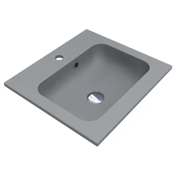 MIRAGGIO Умывальник DELLA 500 GRAY MIRASTONE (0000985)