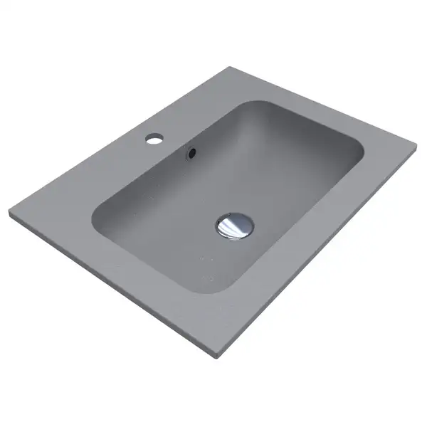 MIRAGGIO Умывальник DELLA 600 GRAY MIRASTONE (0000988) MIRAGGIO Умывальник DELLA 600 GRAY MIRASTONE (0000988)