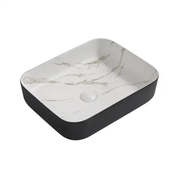 MIXXUS PREMIUM DIVERSE-0110 Раковина накладна, мармур-чорний (MP6517)