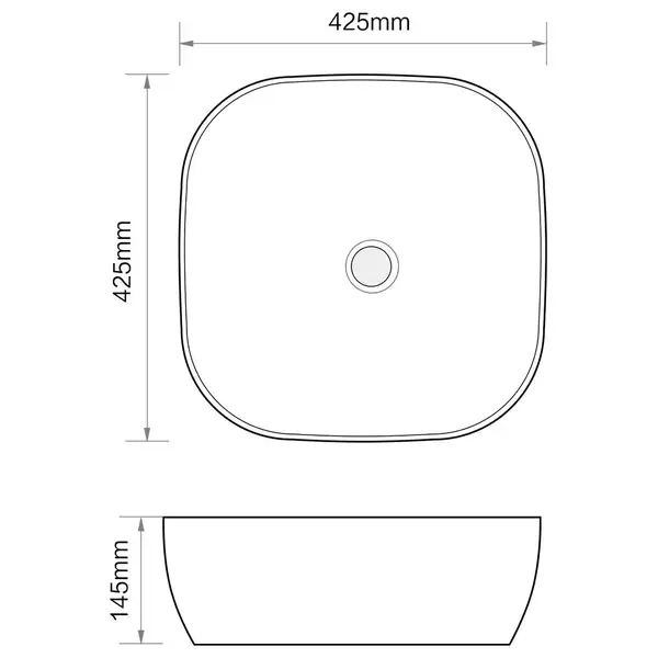 MIXXUS PREMIUM DIVERSE-0105 Раковина накладна, біла (MP6535) MIXXUS PREMIUM DIVERSE-0105 Раковина накладна, біла (MP6535)