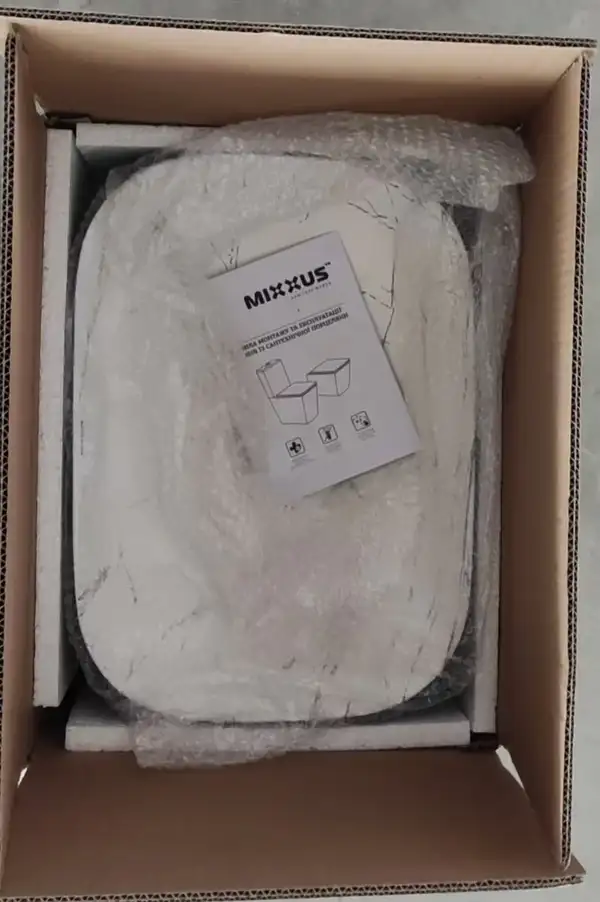 MIXXUS PREMIUM DIVERSE-0112 Раковина накладна, чорний мармур (MP6541) MIXXUS PREMIUM DIVERSE-0112 Раковина накладна, чорний мармур (MP6541)