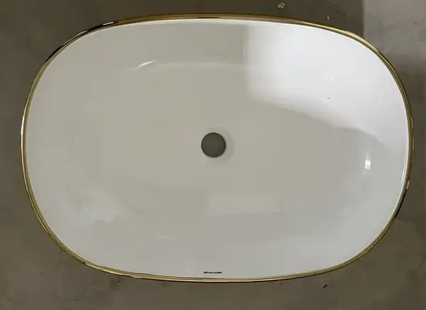 MIXXUS PREMIUM ELLIPSE-0105 EDGE GOLD Раковина, золото (MP6564)