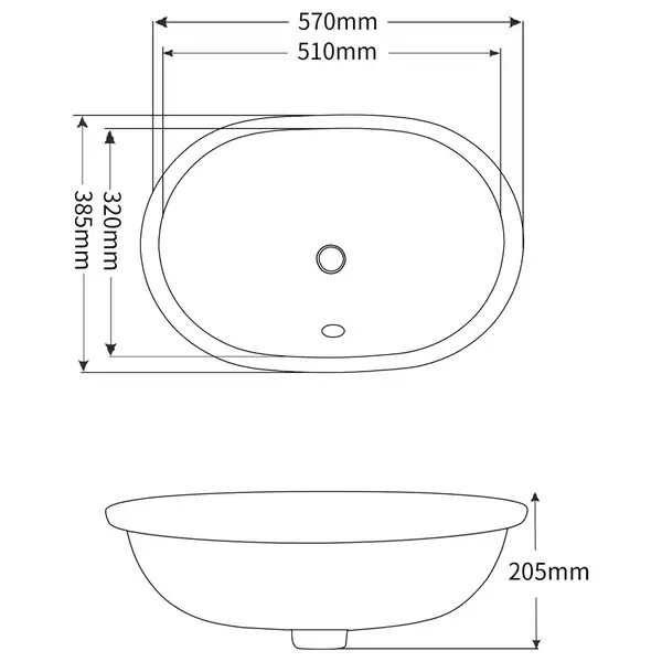 MIXXUS PREMIUM ELLIPSE-1701 Раковина врізна, біла (MP6566) MIXXUS PREMIUM ELLIPSE-1701 Раковина врізна, біла (MP6566)