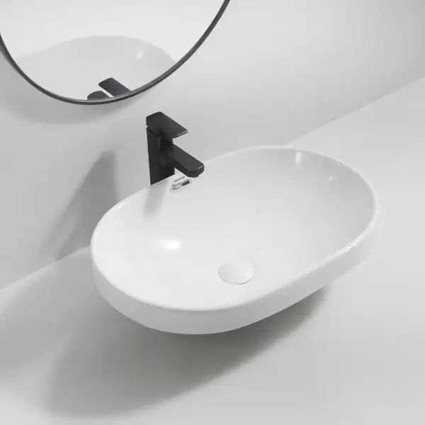 MIXXUS PREMIUM ELLIPSE-1601 Раковина врізна, біла (MP6569) MIXXUS PREMIUM ELLIPSE-1601 Раковина врізна, біла (MP6569)
