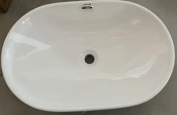 MIXXUS PREMIUM ELLIPSE-1601 Раковина врізна, біла (MP6569) MIXXUS PREMIUM ELLIPSE-1601 Раковина врізна, біла (MP6569)