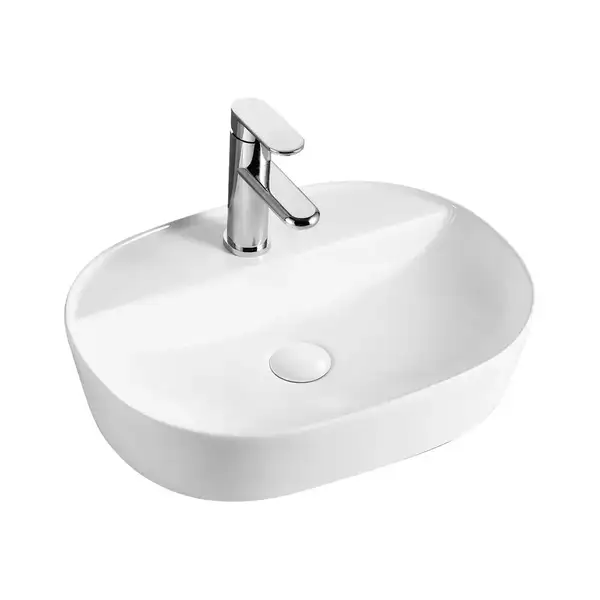 MIXXUS PREMIUM ELLIPSE-0203 Раковина накладна, біла (MP6678) MIXXUS PREMIUM ELLIPSE-0203 Раковина накладна, біла (MP6678)