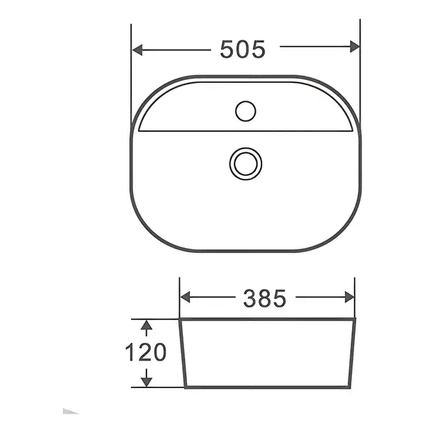 MIXXUS PREMIUM ELLIPSE-0203 Раковина накладна, біла (MP6678) MIXXUS PREMIUM ELLIPSE-0203 Раковина накладна, біла (MP6678)