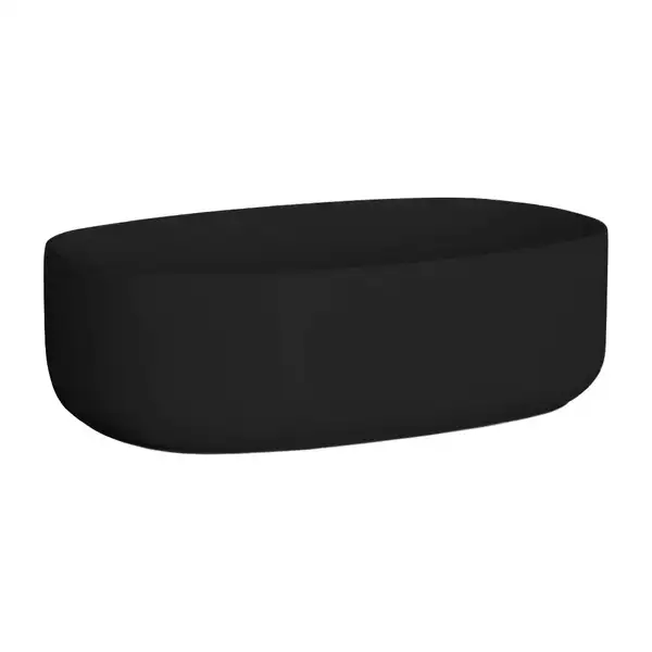 Умивальник на стільницю Nic Design Semplice 60х40х15 см, чорний матовий (001377008) Умивальник на стільницю Nic Design Semplice 60х40х15 см, чорний матовий (001377008)