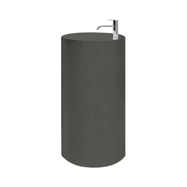 Умивальник окремо стоячий з отвором під змішувач Nic Design Ovvio 45х85 см, Argilla матовий (001454052)