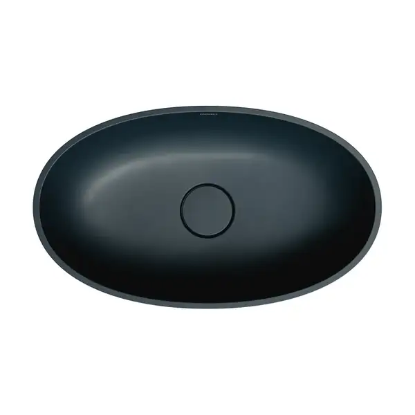 умывальник Omnires Shell 60x35 black lava (SHELLUNBLV)