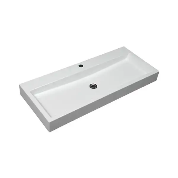умивальник Omnires Thasos 42x100 white (THASOS1000BP) умивальник Omnires Thasos 42x100 white (THASOS1000BP)